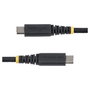 StarTech.com Cable de carga USB-C trenzado de 2m, 60W, 3A, Negro