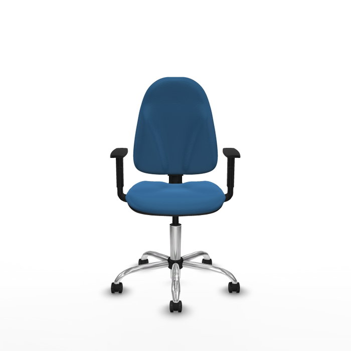 PIQUERAS Y CRESPO Silla de oficina Algarra Azul claro con mecanismo de doble maneta PIQUERAS Y CRESPO Silla de oficina Algarra Azul claro con mecanismo de doble maneta
