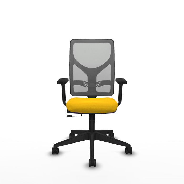 PIQUERAS Y CRESPO Silla de oficina Motilla con mecanismo Sincro/Traslack Amarillo y Gris PIQUERAS Y CRESPO Silla de oficina Motilla con mecanismo Sincro/Traslack Amarillo y Gris