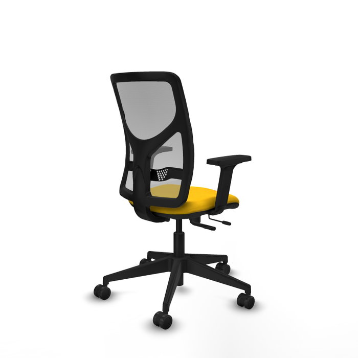 PIQUERAS Y CRESPO Silla de oficina Motilla con mecanismo Sincro/Traslack Amarillo y Gris PIQUERAS Y CRESPO Silla de oficina Motilla con mecanismo Sincro/Traslack Amarillo y Gris