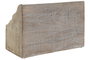 DKD Home Decor Organizador de Cartas de Mango Natural