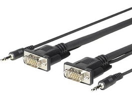 Vivolink Cable VGA Micro + Audio 4,6m, Ultra Flexible y Delgado