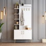 Hanah Home Recibidor Viyana D Blanco, Oro