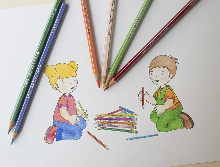 Giotto Lápices de Colores Stilnovo Caja de Cartón 12 Colores Mina 3,3 mm