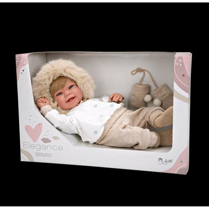Muñecas Arias Elegance Zoe con manoplas y cuerpo blando de 45 cm