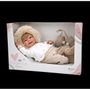 Muñecas Arias Elegance Zoe con manoplas y cuerpo blando de 45 cm