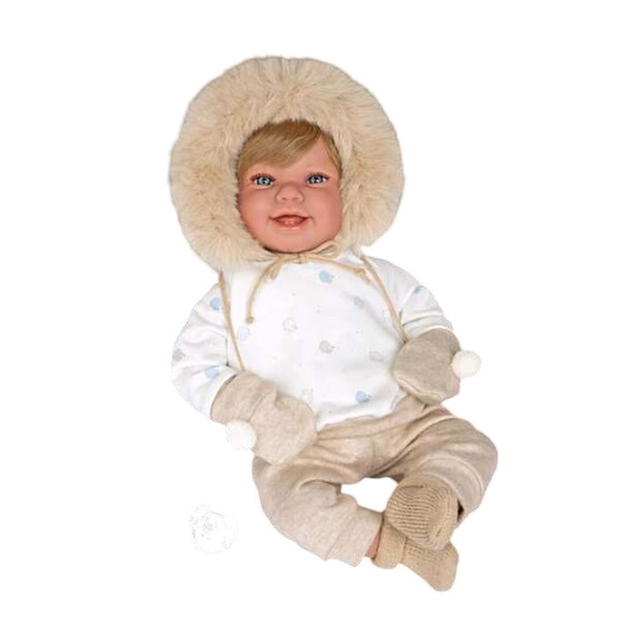 Muñecas Arias Elegance Zoe con manoplas y cuerpo blando de 45 cm