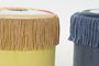 DKD Home Decor Reposapiés de Poliéster con Diseño de Animales (Pack de 2)