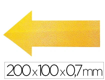 DURABLE Marcaje de Suelo Autoadhesivo en Forma de Flecha, Pack de 10