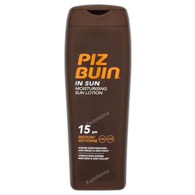 Piz Buin Loción Solar Hidratante SPF 15, 200 ml