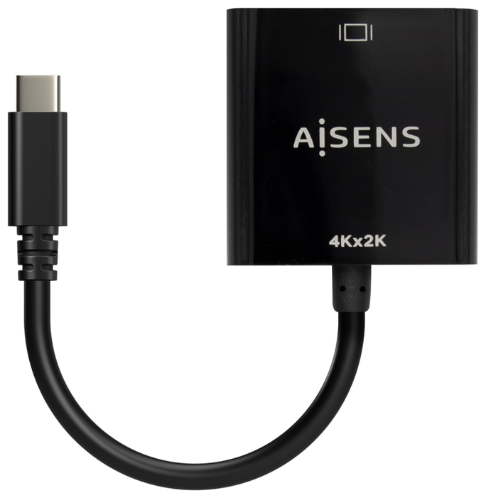 Aisens Conversor USB-C a HDMI 4K@30Hz, Negro, 15cm