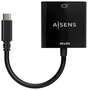 Aisens Conversor USB-C a HDMI 4K@30Hz, Negro, 15cm