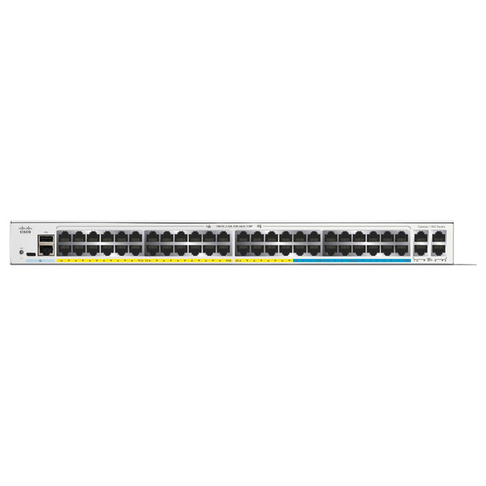 Cisco Catalyst C1300-48MGP-4X con 32 puertos GE PoE y 16 puertos 2.5GE Cisco Catalyst C1300-48MGP-4X con 32 puertos GE PoE y 16 puertos 2.5GE