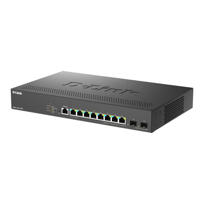 D-Link DMS-1250-10SP/E Switch Gestionado 8x 2.5G PoE+ 2x 10G SFP+ D-Link DMS-1250-10SP/E Switch Gestionado 8x 2.5G PoE+ 2x 10G SFP+