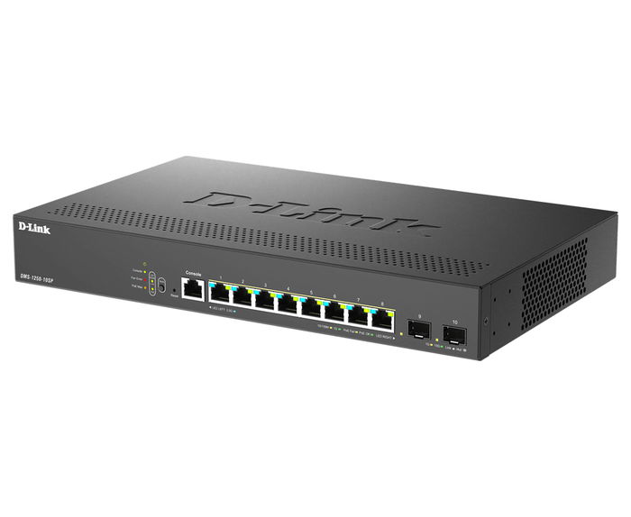 D-Link DMS-1250-10SP Switch Gestionado de 10 Puertos Ethernet 2.5G Montaje en Rack D-Link DMS-1250-10SP Switch Gestionado de 10 Puertos Ethernet 2.5G Montaje en Rack