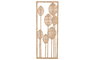 DKD Home Decor Decoración de Pared de Ratán y Metal Natural 30x2x80 cm