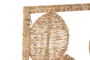 DKD Home Decor Decoracion Pared Tropical Natural Ratán Metal 2 x 80 x 30 cm (2 Unidades)