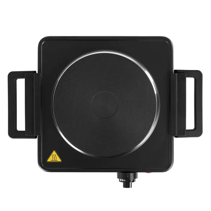 Orbegozo PE 2815 Placa Eléctrica de Encimera Plegable, 1 Zona, 1500W, Negro, con Asas Plegables e Indicador Luminoso