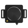 Orbegozo PE 2815 Placa Eléctrica de Encimera Plegable, 1 Zona, 1500W, Negro, con Asas Plegables e Indicador Luminoso