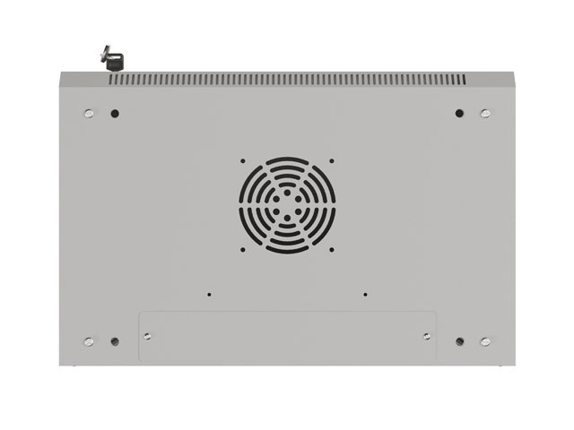 Lanberg WF03-5304-10S Armario Rack 4U Bastidor de Pared Gris con Puerta de Cristal