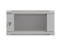 Lanberg WF03-5304-10S Armario Rack 4U Bastidor de Pared Gris con Puerta de Cristal