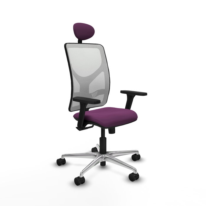 PIQUERAS Y CRESPO Silla de oficina Motilla con mecanismo Sincro, Morado y Blanco PIQUERAS Y CRESPO Silla de oficina Motilla con mecanismo Sincro, Morado y Blanco