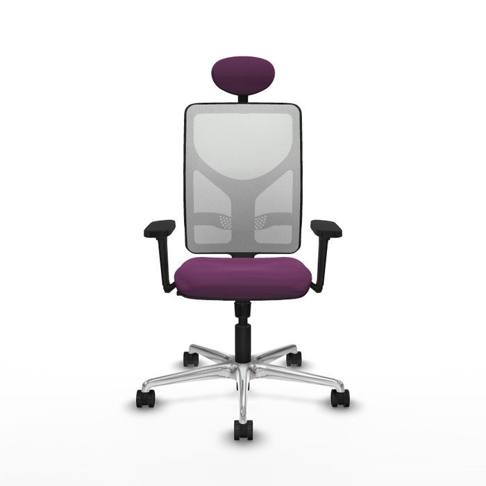 PIQUERAS Y CRESPO Silla de oficina Motilla con mecanismo Sincro, Morado y Blanco PIQUERAS Y CRESPO Silla de oficina Motilla con mecanismo Sincro, Morado y Blanco