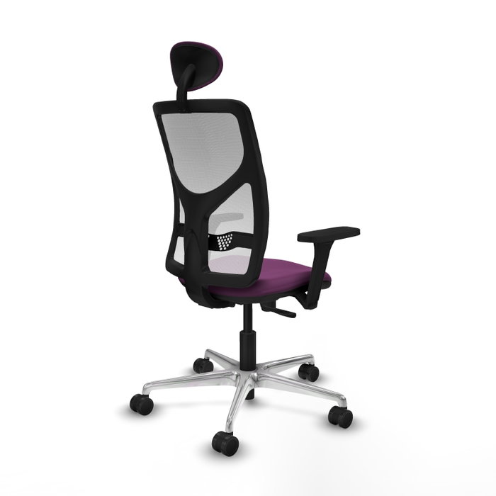 PIQUERAS Y CRESPO Silla de oficina Motilla con mecanismo Sincro, Morado y Blanco PIQUERAS Y CRESPO Silla de oficina Motilla con mecanismo Sincro, Morado y Blanco