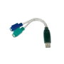 Digitus Adaptador USB a 2x PS/2, 2 x Mini-Din 6/F, USB A/M