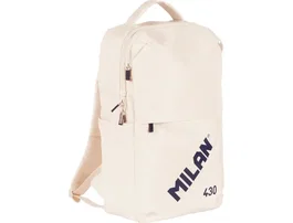 Milan Mochila Urbana 430 Since 1918 Beige con Compartimento para Portátil de 14 pulgadas