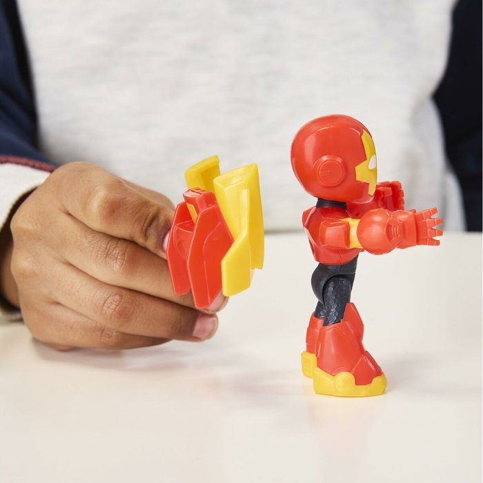 Hasbro Figura de Iron Man y vehículo Bolide Iron Man, Marvel Iron Man y sus increíbles amigos
