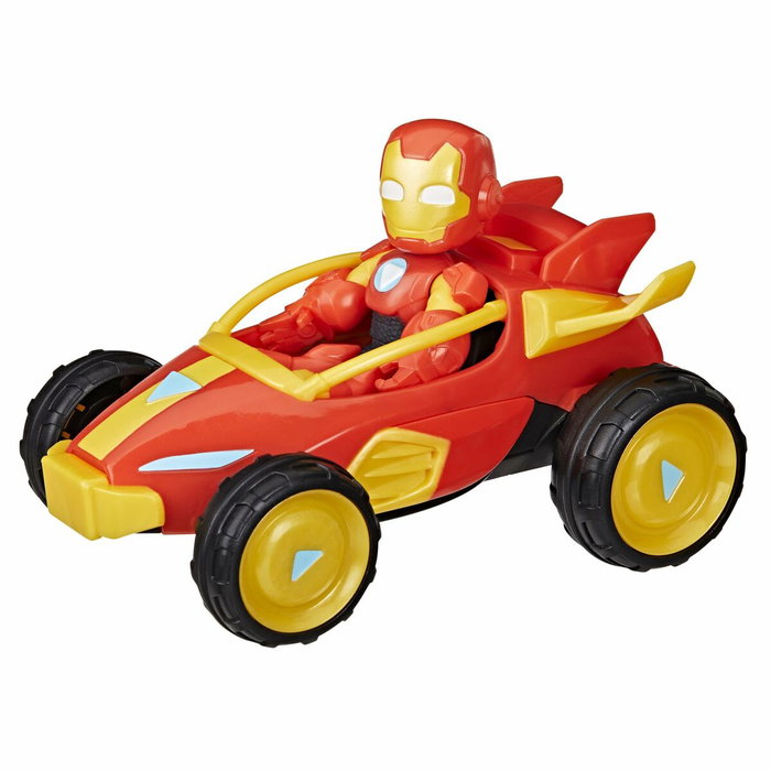 Hasbro Figura de Iron Man y vehículo Bolide Iron Man, Marvel Iron Man y sus increíbles amigos