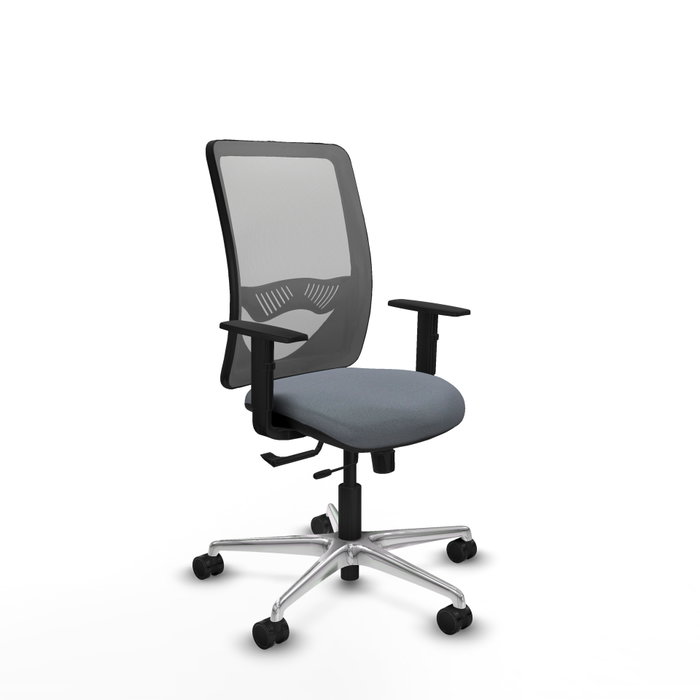 PIQUERAS Y CRESPO Silla de oficina Zulema Gris con mecanismo Sincro/Traslack PIQUERAS Y CRESPO Silla de oficina Zulema Gris con mecanismo Sincro/Traslack