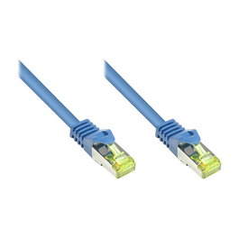 GoodConnections 8070R-003B Cable de Red Patch RJ45 Cat7 S/FTP 600MHz, Halogen-Free, Azul, Longitud: 0.25 m