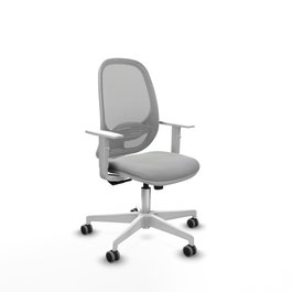 PIQUERAS Y CRESPO Silla de oficina Cilanco Gris con mecanismo Sincro