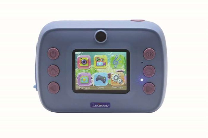 Lexibook Stitch Starcam Print - Cámara de Fotos Instantánea con Impresora y Juegos para Niños, Incluye Rollo de Papel, Tarjeta SD y Kit de Personalización