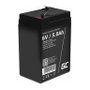 Green Cell AGM11 Batería Sellada de Plomo Ácido 6V 5Ah Negro para UPS
