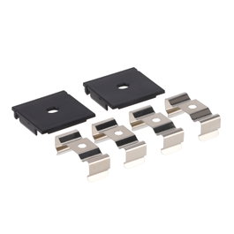 Greenice Perfil para Tiras LED 2 metros Negro con Difusor Opal