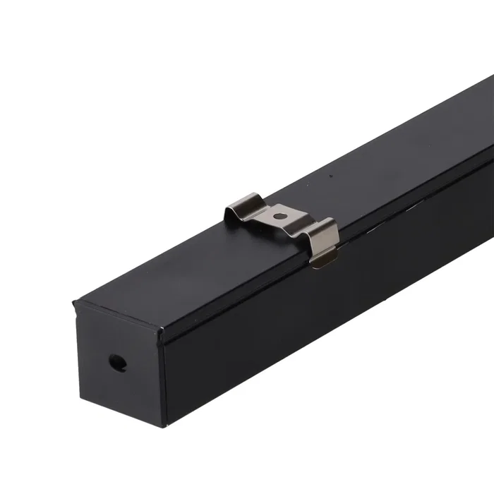 Greenice Perfil Para Tiras LED 2 metros -Negro-Difusor Opal