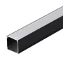Greenice Perfil Para Tiras LED 2 metros -Negro-Difusor Opal