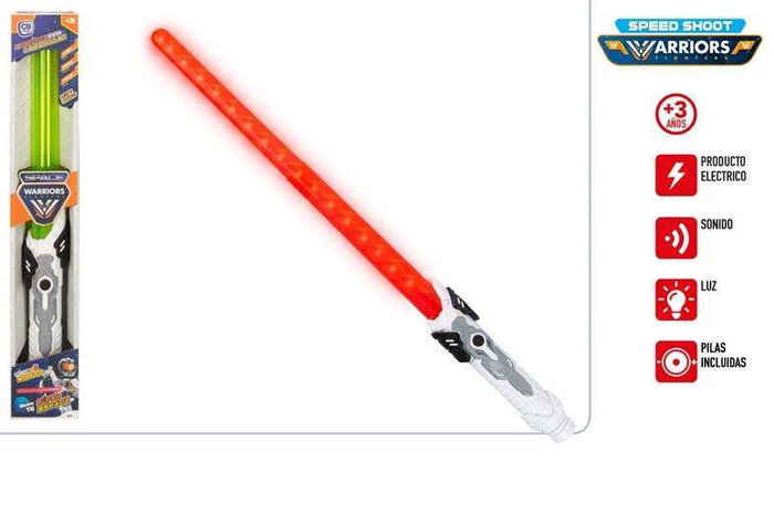 Espada sable espacial con luz y sonidos 71 cm - modelos surtidos