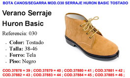Segarra Bota Caños/Segarra Mod.030 Serraje Huron Basic Tostado Talla 38