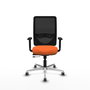 PIQUERAS Y CRESPO Silla de oficina Zulema Naranja y Negro