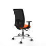 PIQUERAS Y CRESPO Silla de oficina Zulema Naranja y Negro