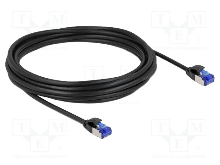 DeLOCK Cable de red RJ45 Cat.6A S/FTP Slim 5 m Negro DeLOCK Cable de red RJ45 Cat.6A S/FTP Slim 5 m Negro