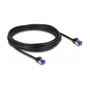 DeLOCK Cable de red RJ45 Cat.6A S/FTP Slim 5 m Negro
