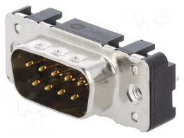 HARTING Conector D-Sub de 9 pines macho para PCB