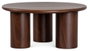 DKD Home Decor Mesa de Centro de Mango 80x80x35 cm Marrón Oscuro
