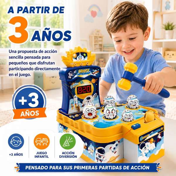 JugaToys Juego de martillo Espacio