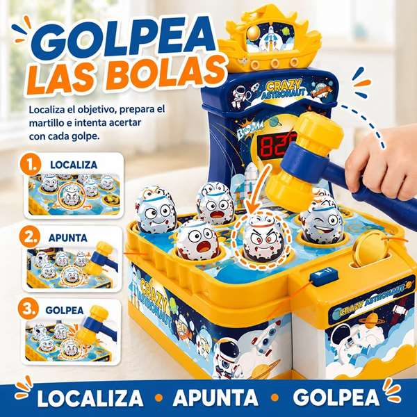 JugaToys Juego de martillo Espacio